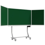 Klapp-Schiebetafel fahrbar, Mittelfläche 200x120 cm, Stahl grün 
